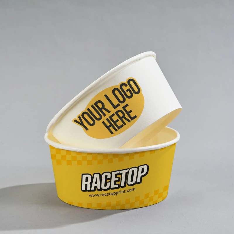 4 oz Custom Recyclable Ice Cream Cups RacetopPrint
