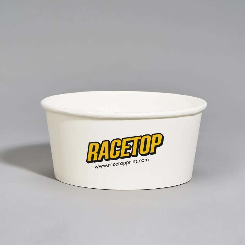 5 oz Custom Recyclable Ice Cream Cups RacetopPrint