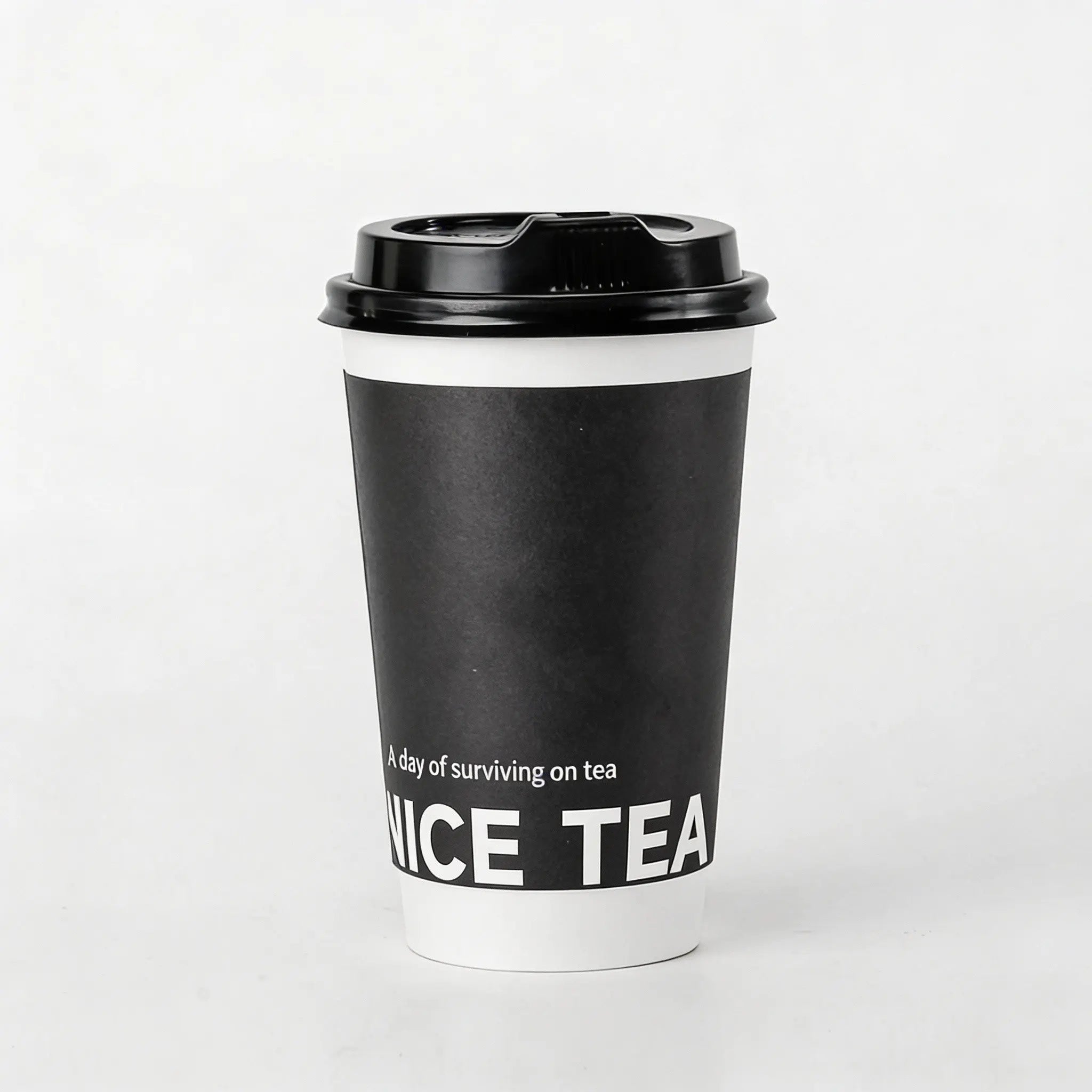 16 oz Custom Recyclable Double Wall Paper Cups with Lids-SPU RacetopPrint