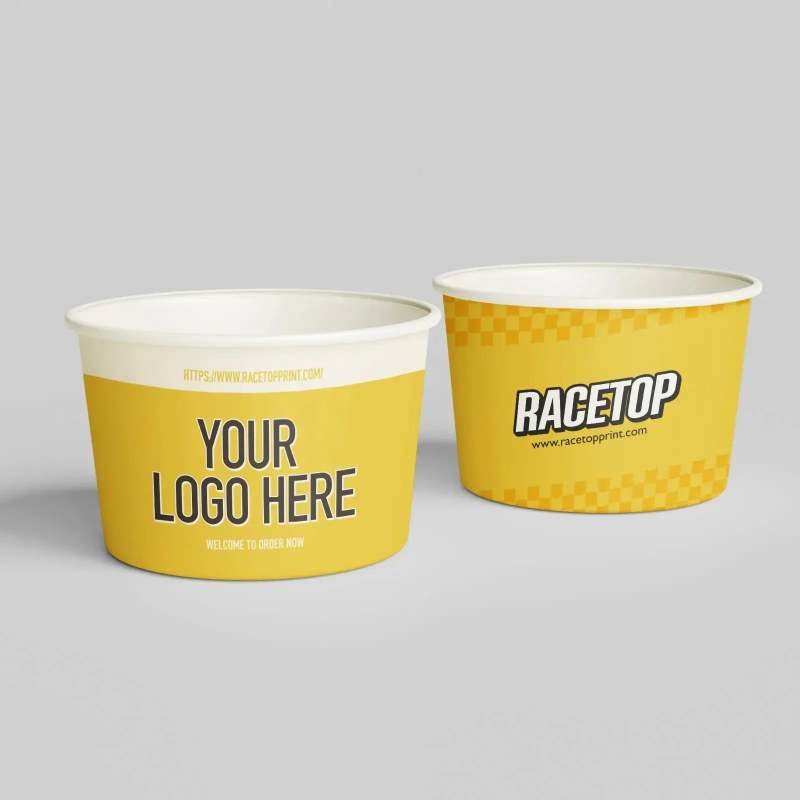 Plastic Lids for Ice Cream & Food Cups RACETOP