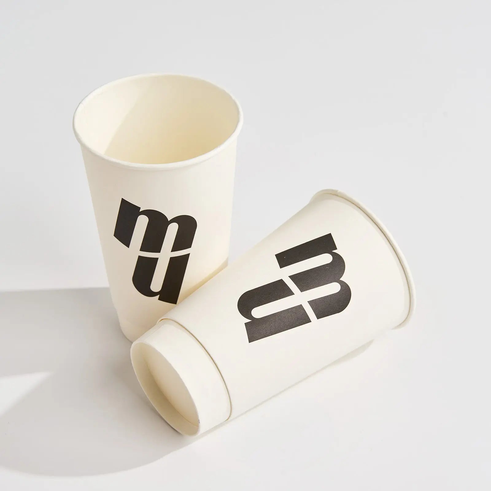 16 oz Custom Compostable Double Wall Paper Cups-SPU RacetopPrint