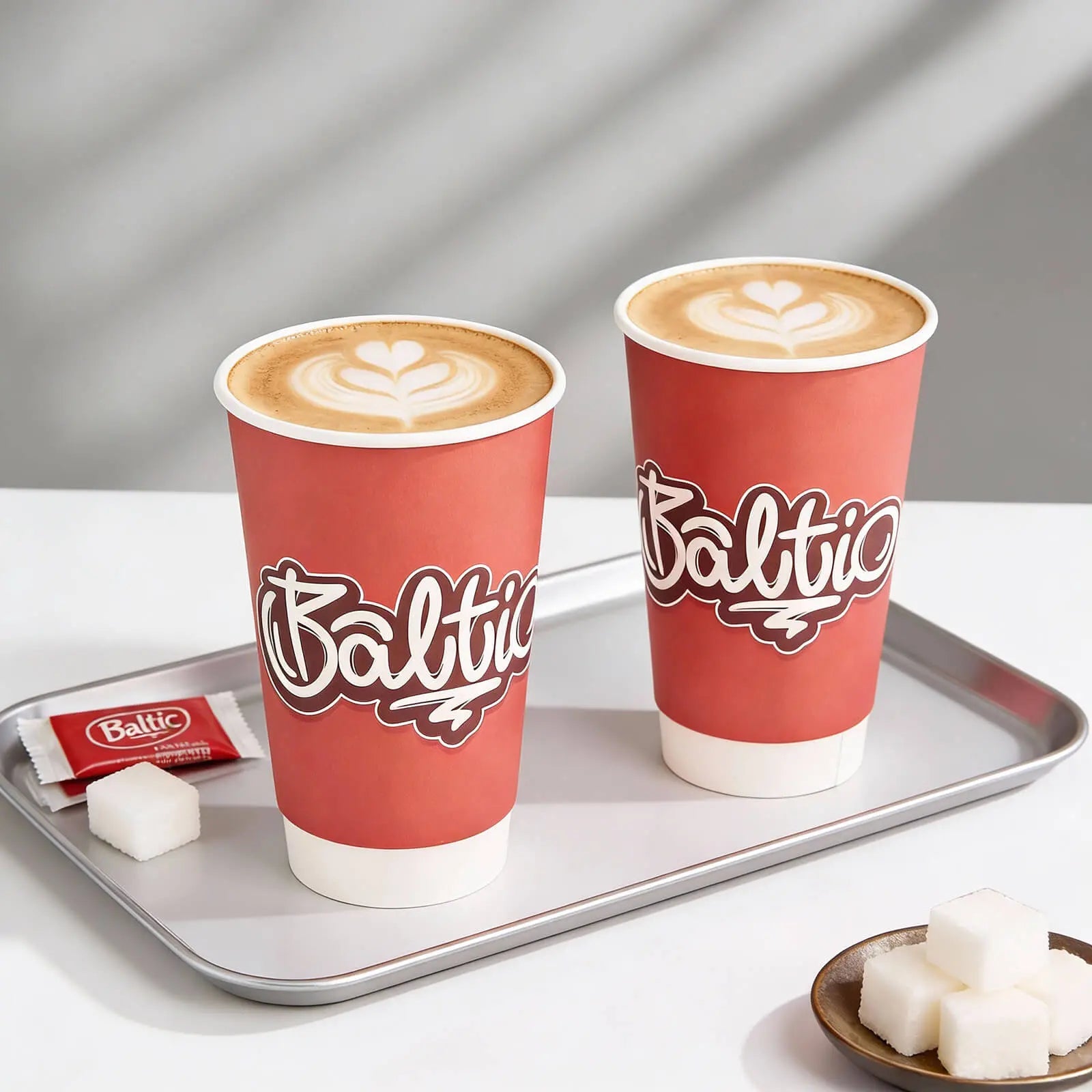 16 oz Custom Compostable Double Wall Paper Cups-SPU RacetopPrint