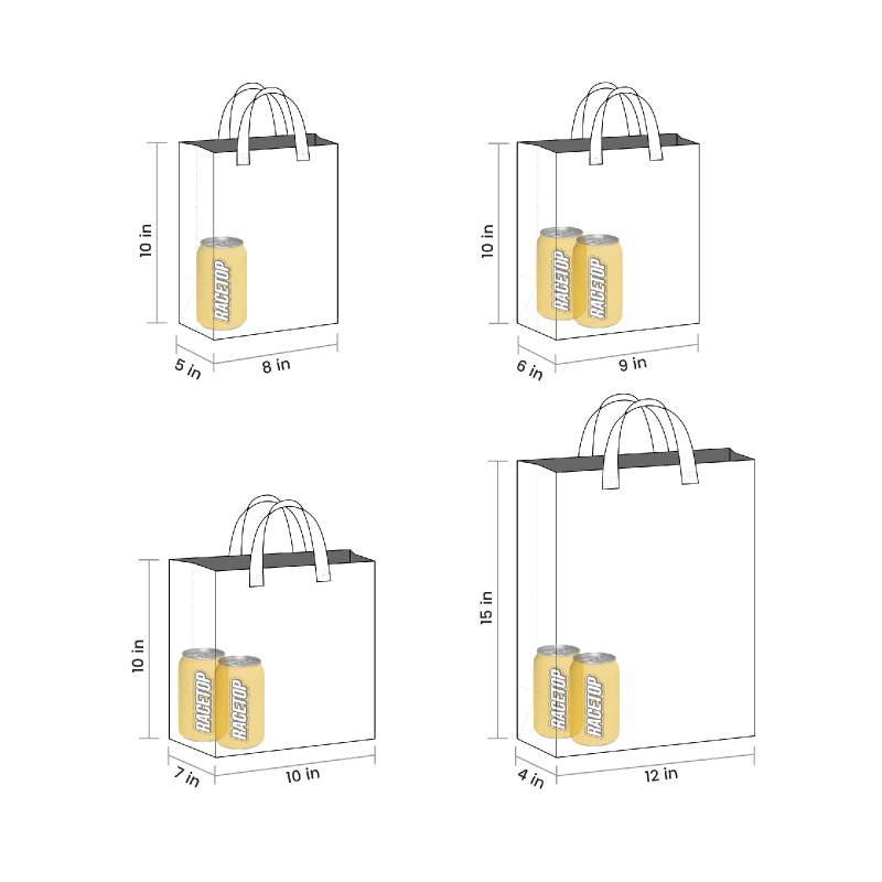 Custom Waterproof Reusable Grocery Tote Bags