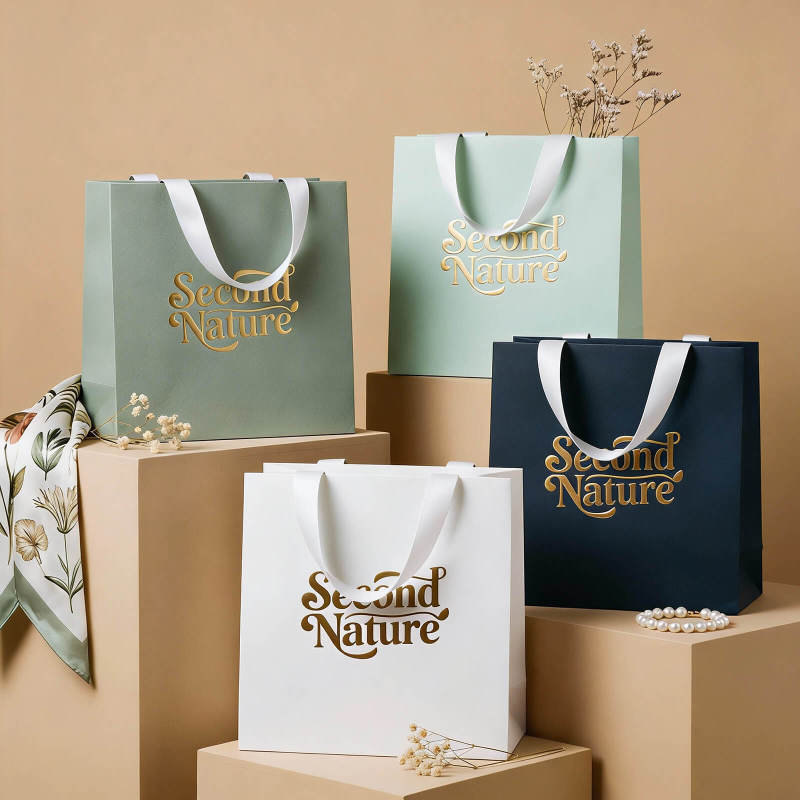 Custom Ribbon Handle Gift Bags