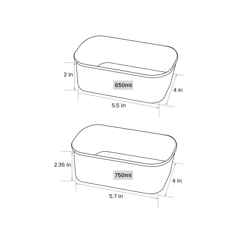 Custom White Take-Out Containers & Food Containers-SPU RacetopPrint